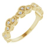 14K Yellow 1/8 CTW Diamond Anniversary Band photo