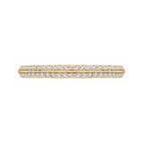Shah Luxury Round Diamond Half-Eternity Wedding Band In 14K Yellow Gold photo