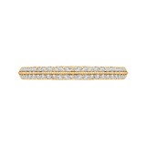 Shah Luxury Round Diamond Half-Eternity Wedding Band In 14K Yellow Gold photo