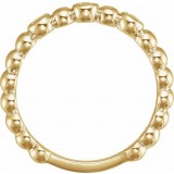 14K Yellow 1/8 CTW Diamond Beaded Ring photo 2