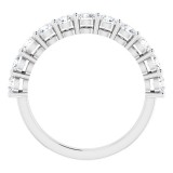 14K White 1 CTW Diamond Anniversary Band photo 2