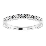 14K White .04 CTW Diamond Anniversary Band photo 3