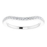 14K White 1/5 CTW Diamond Matching Band photo 3