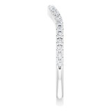 14K White 1/5 CTW Diamond Matching Band photo 4