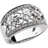 14K White 3/4 CTW Diamond Anniversary Band photo