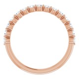 14K Rose 1/2 CTW Diamond Anniversary Band photo 2
