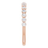 14K Rose 1/2 CTW Diamond Anniversary Band photo 4