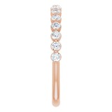 14K Rose 1/2 CTW Diamond Anniversary Band photo 4