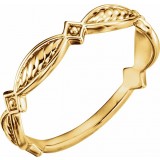 14K Yellow Stackable Ring photo