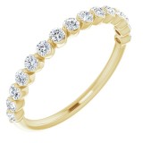 14K Yellow 1/2 CTW Diamond Anniversary Band photo