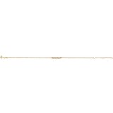 14K Yellow.07 CTW Diamond Bar 6 1/2-7 1/2 Bracelet photo 2