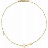 14K Yellow.07 CTW Diamond Bar 6 1/2-7 1/2 Bracelet photo