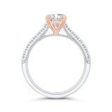 Shah Luxury 14K Two-Tone Gold Diamond Engagement Ring (Semi-Mount) photo 4