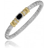 Vahan 14k Gold & Sterling Silver Black Onyx Bracelet photo