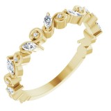 14K Yellow 1/3 CTW Diamond Anniversary Band photo