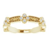 14K Yellow 1/6 CTW Diamond Anniversary Band photo 3