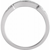 14K White 1/8 CTW Diamond Matching Band photo 2