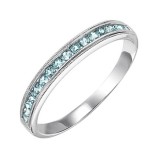 Gems One 10Kt White Gold Blue Topaz (1/3 Ctw) Ring photo