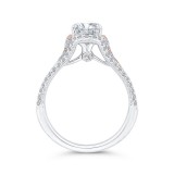 Shah Luxury 14K Two-Tone Gold Diamond Engagement Ring (Semi-Mount) photo 4