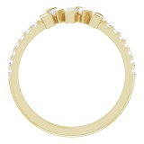 14K Yellow 1/3 CTW Diamond Scattered Ring photo 2