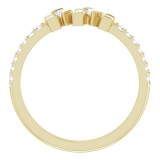 14K Yellow 1/3 CTW Diamond Scattered Ring photo 2