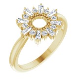 14K Yellow 3/8 CTW Diamond Circle Ring photo