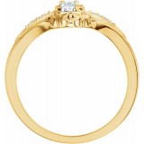 14K Yellow 1/3 CTW Diamond 3-Stone Ring photo 2