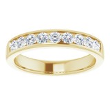 14K Yellow 9/10 CTW Diamond Band photo 3