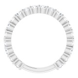 14K White 1 1/5 CTW Diamond Anniversary Band photo 2