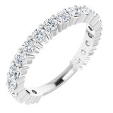 14K White 1 1/5 CTW Diamond Anniversary Band photo