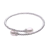 Imperial Pearl Sterling Silver Freshwater Pearl Brilliance Bead Bracelet photo