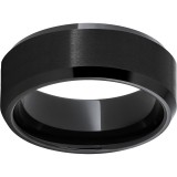 Black Diamond Ceramic Beveled Edge Band with Satin Finish photo