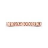 Shah Luxury 14K Rose Gold Round Diamond Wedding Band photo