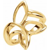 14K Yellow Freeform Remount Ring photo