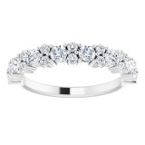 14K White 9/10 CTW Diamond Anniversary Band photo 3