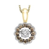 Gems One 14KT Yellow Gold & Diamond Rhythm Of Love Neckwear Pendant  - 1/2 ctw photo