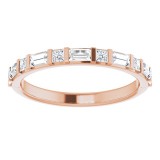 14K Rose 1/2 CTW Diamond Anniversary Band photo 3