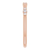 14K Rose 1/10 CTW Diamond Stackable Ring photo 4