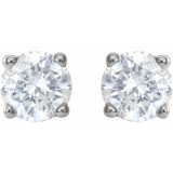 14K White 3/4 CTW Diamond Earrings photo 2