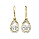 Gems One 14KT Yellow Gold & Diamond Rhythm Of Love Fashion Earrings  - 3/4 ctw photo