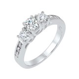 Gems One 14Kt White Gold Diamond (1Ctw) Ring photo