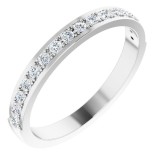 14K White 1/4 CTW Diamond Anniversary Band photo