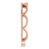 14K Rose Stackable Ring photo 4