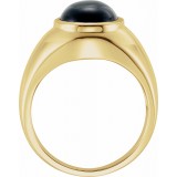 14K Yellow Onyx Ring photo 2