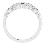14K White 1/5 CTW Diamond Woven Ring photo 2