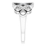 14K White 1/5 CTW Diamond Woven Ring photo 4