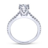 Gabriel & Co. 14k White Gold Contemporary Straight Engagement Ring photo 2