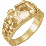 14K Yellow 11 mm Nugget Ring photo