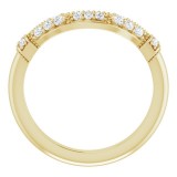 14K Yellow 1/6 CTW Diamond Vintage-Inspired Matching Band photo 2