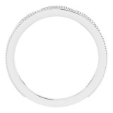 14K White Stackable Ring photo 2